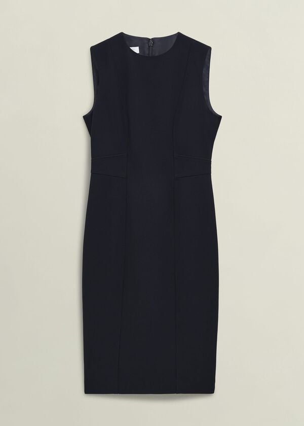 Hobbs Petite Ivy Dress Navy
