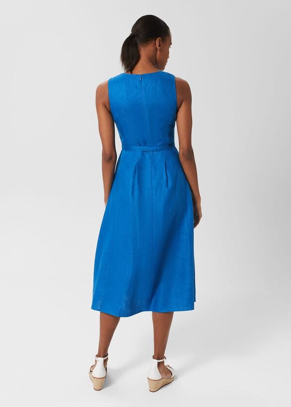 Hobbs Petite Jaida Dress Imperial Blue