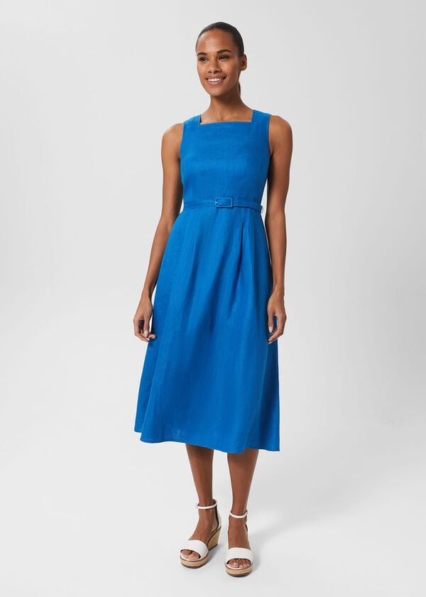hobbs Petite Jaida Dress Imperial Blue