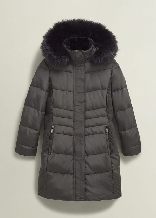 Hobbs Petite Jaymie Puffer Charcoal