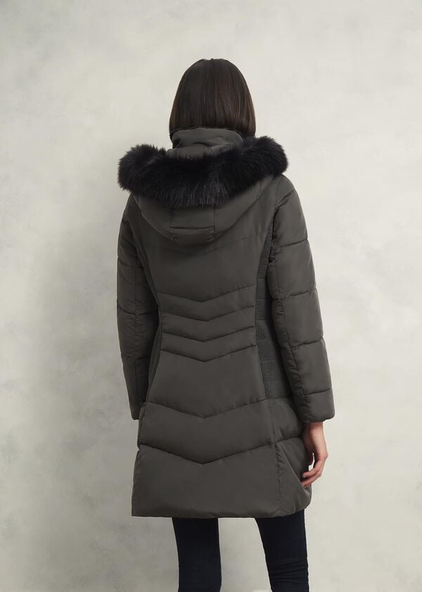 Hobbs Petite Jaymie Puffer Charcoal