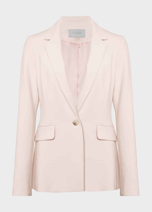 Hobbs Petite Kaia Jacket Pale Pink