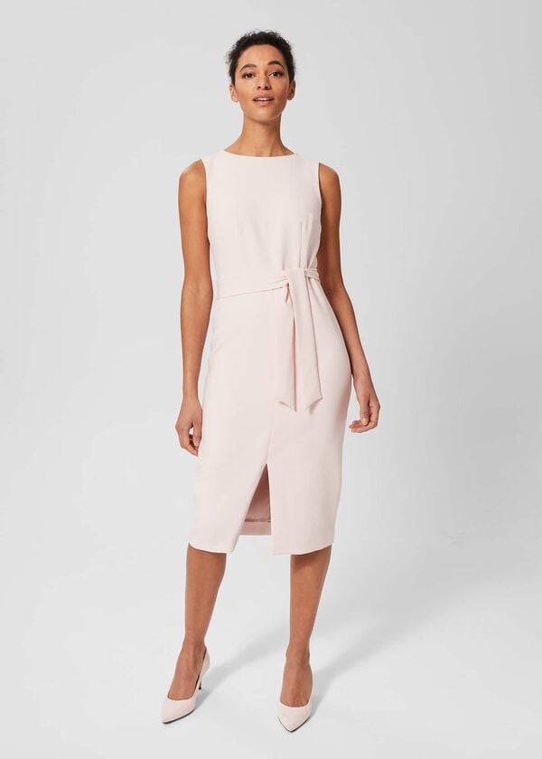 hobbs Petite Kaia Shift Dress Pale Pink