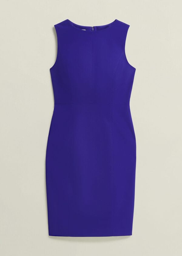 Hobbs Petite Katia Dress Cobalt Blue
