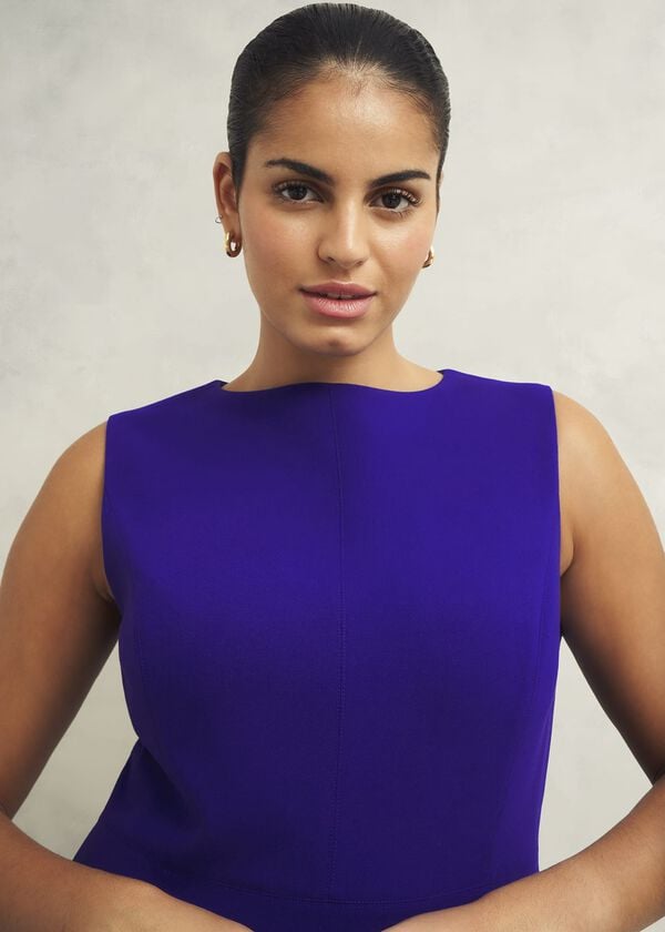 Hobbs Petite Katia Dress Cobalt Blue