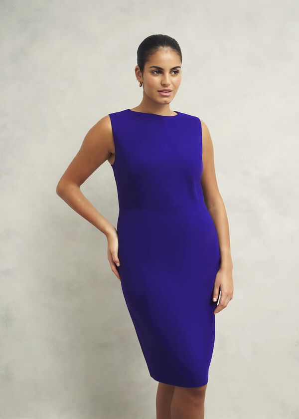 hobbs Petite Katia Dress Cobalt Blue