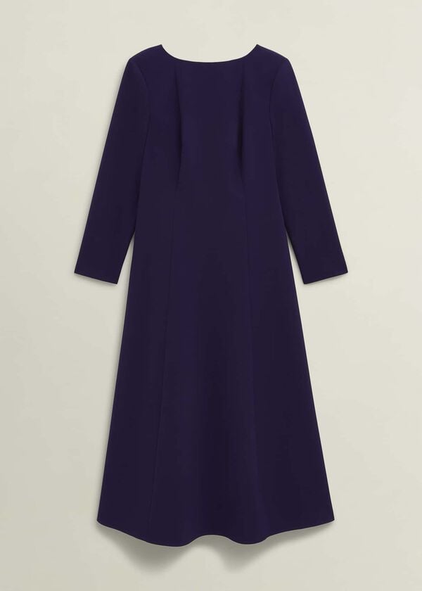 Hobbs Petite Leonora Dress Midnight Purple