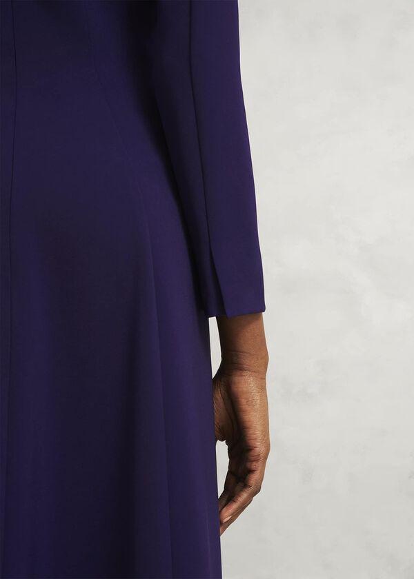 Hobbs Petite Leonora Dress Midnight Purple