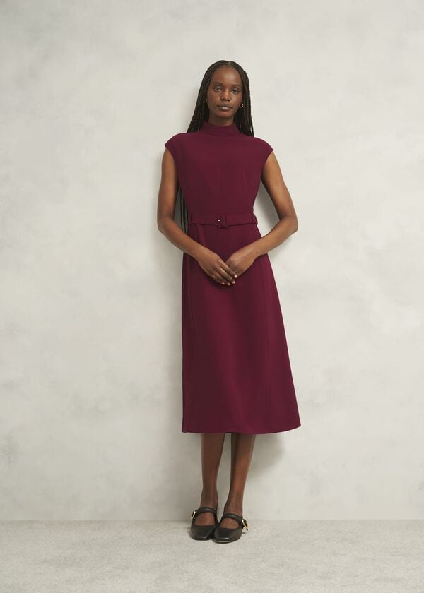 hobbs Petite Leslie Dress Beryl Red