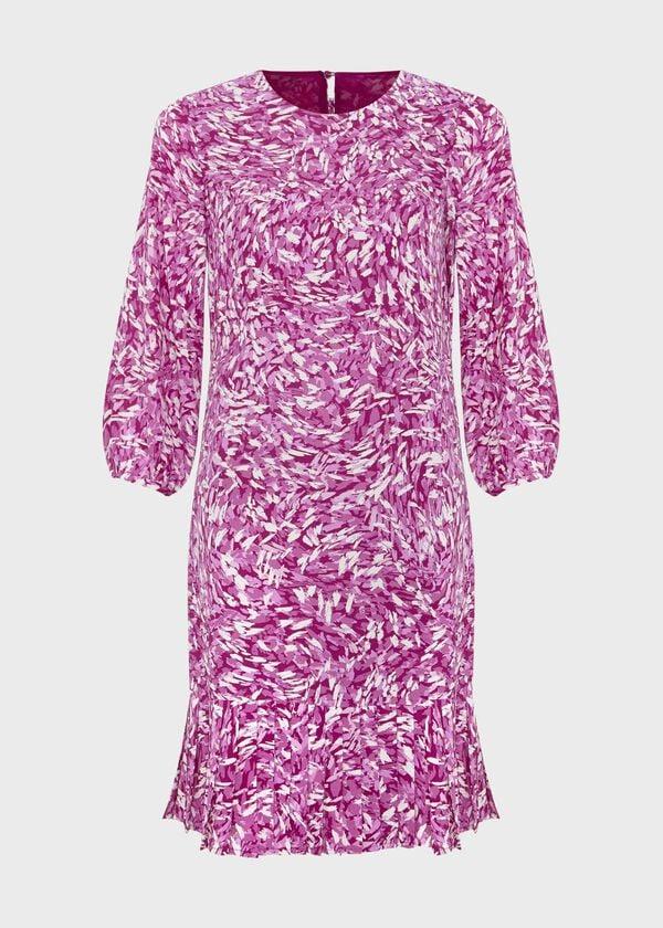 Hobbs Petite Liana Dress Purple Multi
