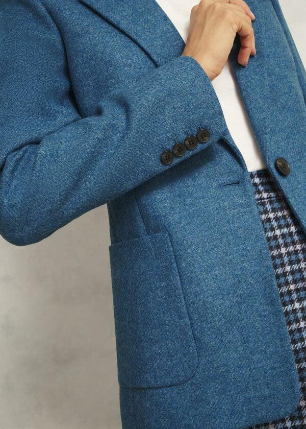 Hobbs Petite Lilla Wool Jacket Blue