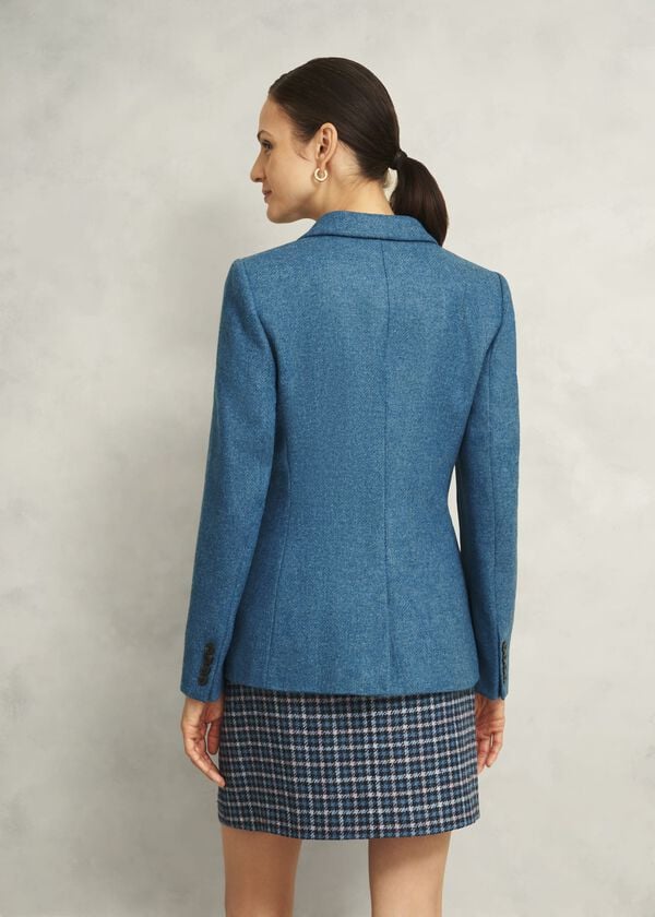 Hobbs Petite Lilla Wool Jacket Blue