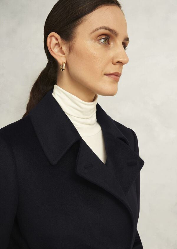 Hobbs Petite Livia Wool Coat Black