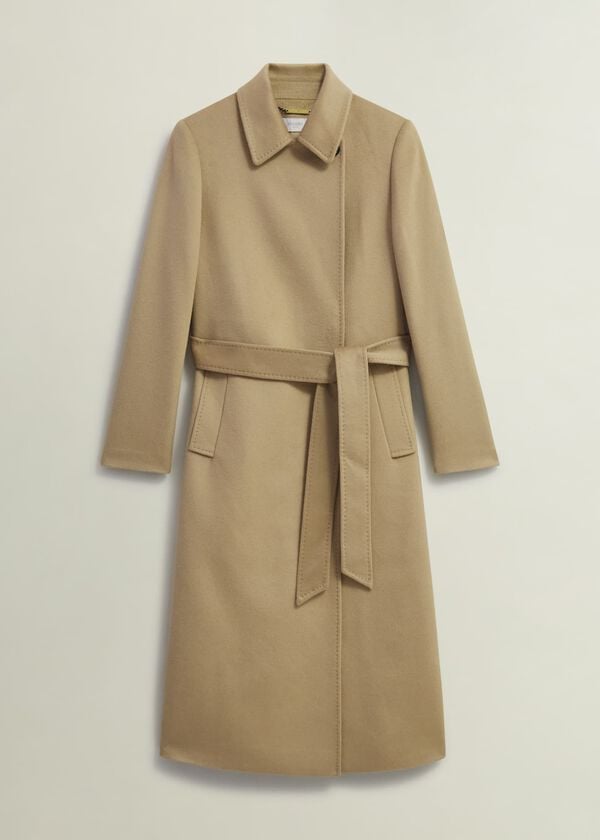 Hobbs Petite Livia Wool Coat Hobbs Camel