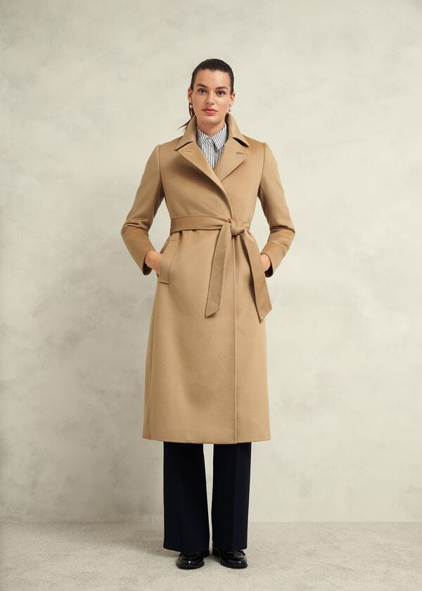 hobbs Petite Livia Wool Coat Hobbs Camel