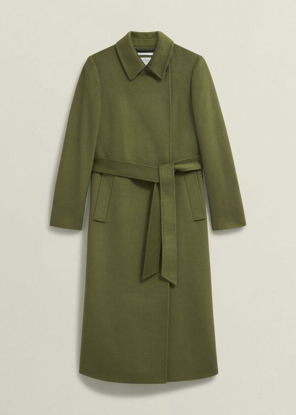 Hobbs Petite Livia Wool Coat Kelp Green