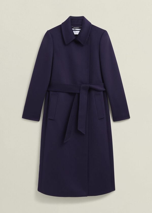 Hobbs Petite Livia Wool Coat Midnight Purple