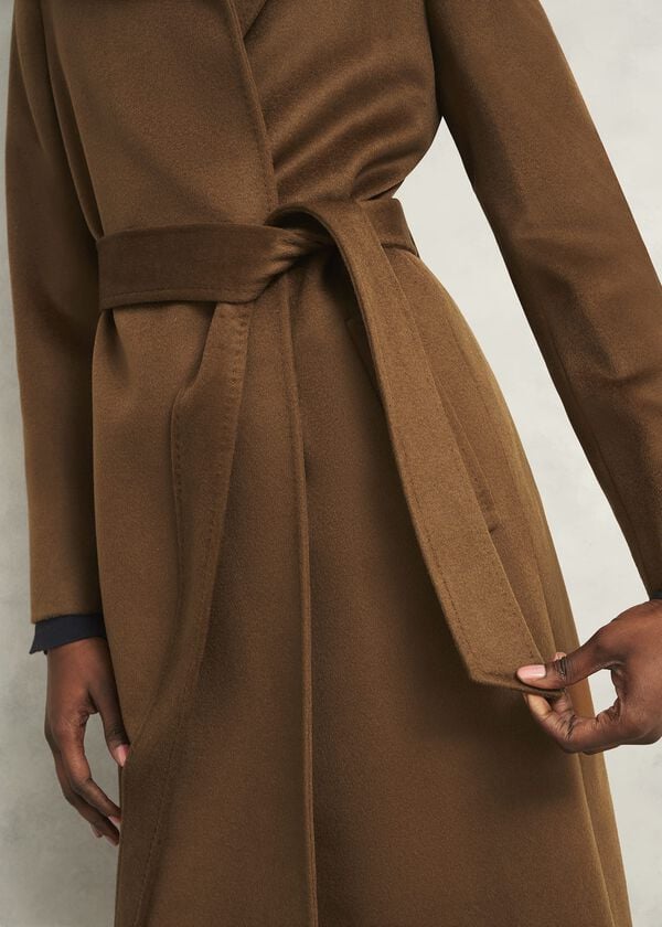 Hobbs Petite Livia Wool Coat Vicuna