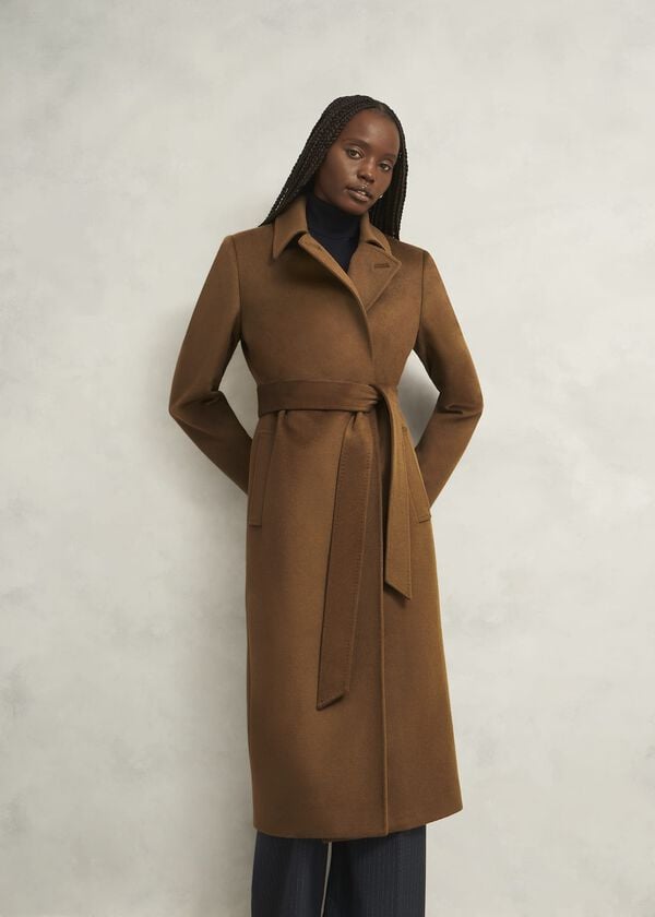 hobbs Petite Livia Wool Coat Vicuna