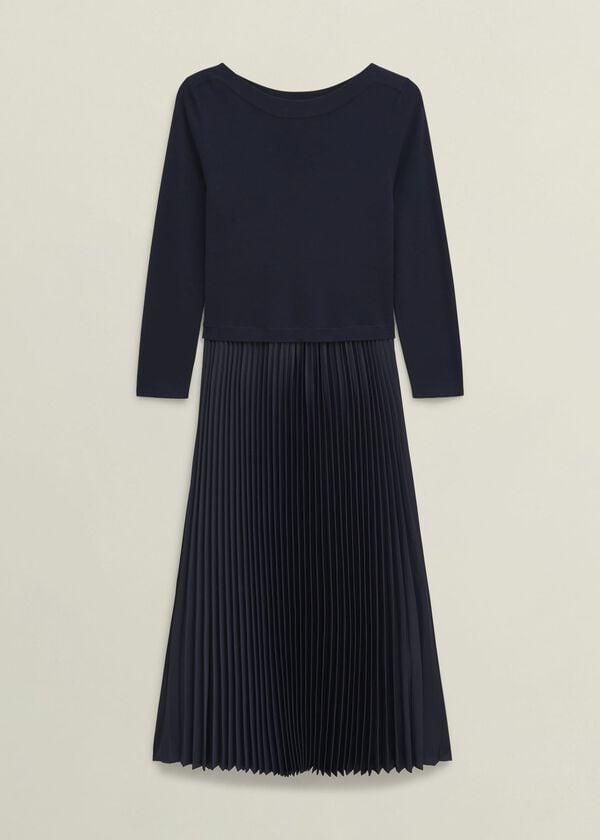 Hobbs Petite Lucinda Dress Hobbs Navy