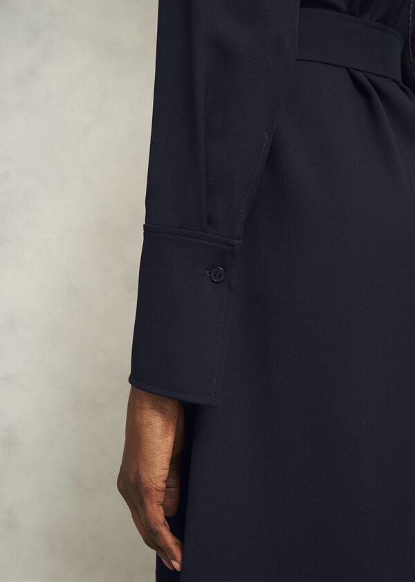 Hobbs Petite Lyla Dress Navy