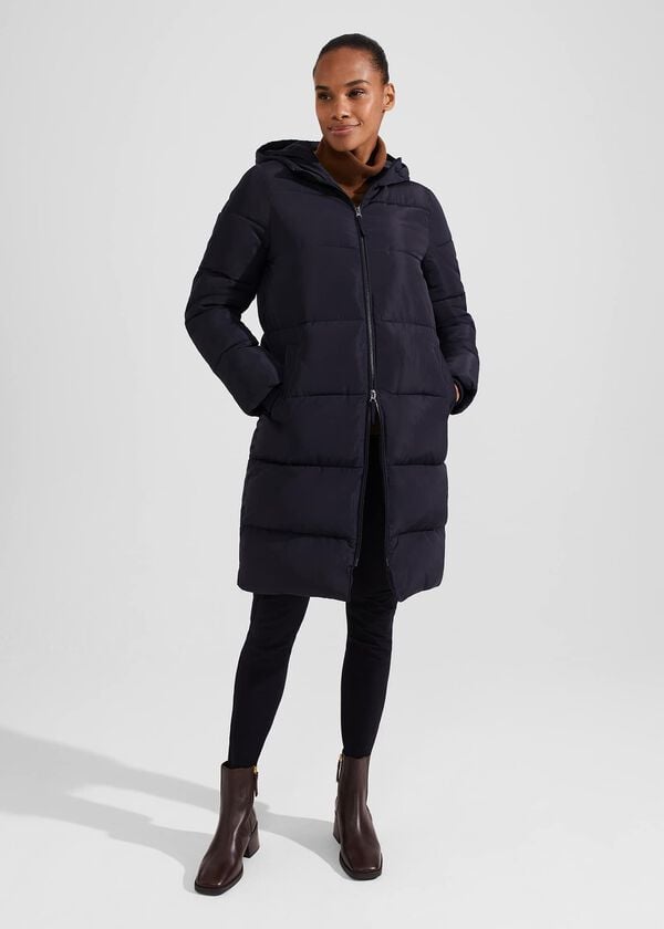 hobbs Petite Maeve Puffer Navy