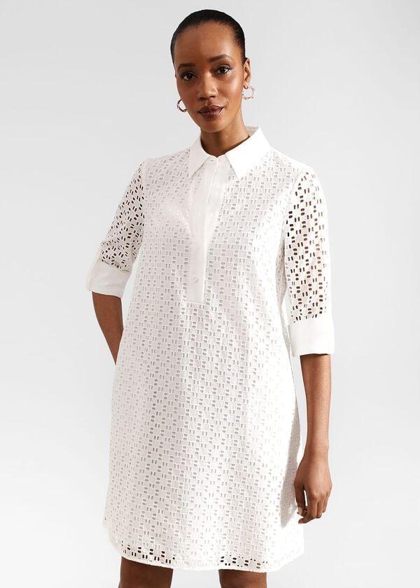 hobbs Petite Marciella Dress White