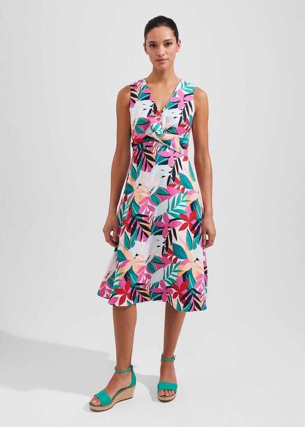 hobbs Petite Mariella Dress Multi