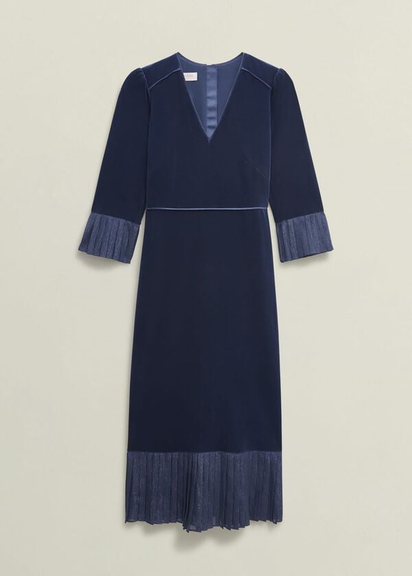 Hobbs Petite Mary Dress Riverside Blue