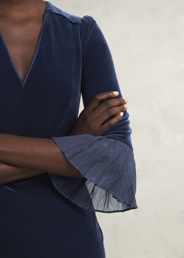 Hobbs Petite Mary Dress Riverside Blue