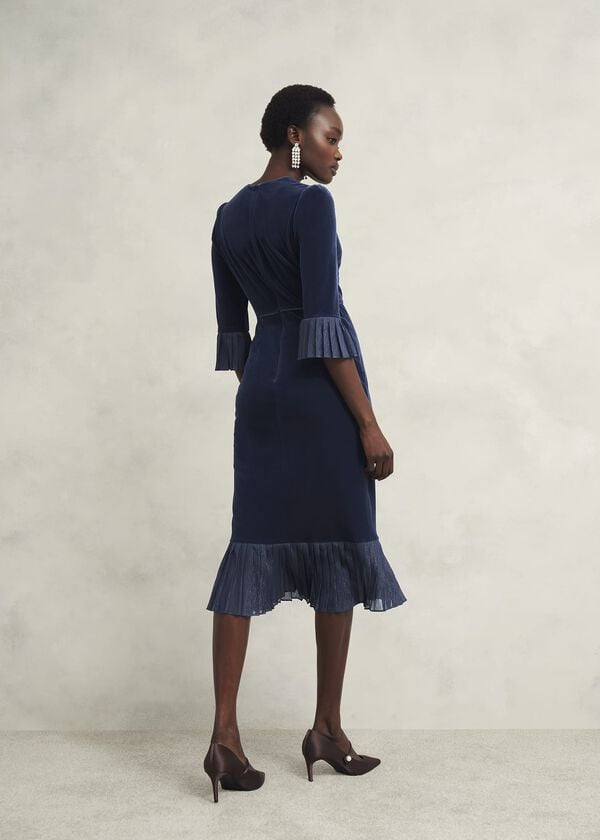 Hobbs Petite Mary Dress Riverside Blue