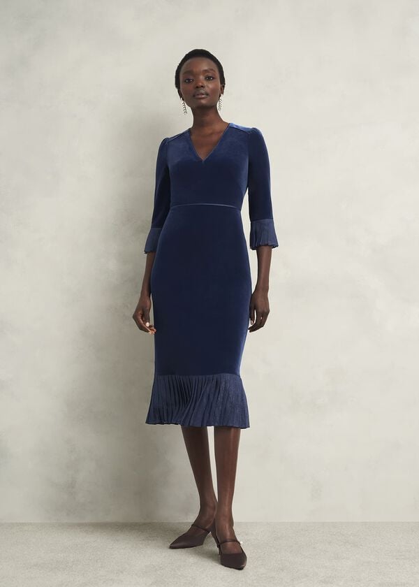 hobbs Petite Mary Dress Riverside Blue