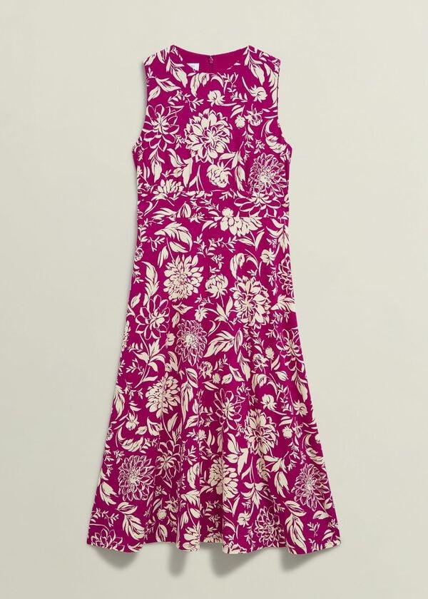 Hobbs Petite Marylise Jersey Dress Pink Cream