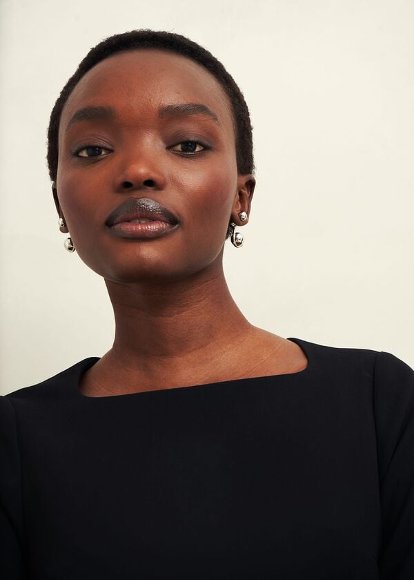 Hobbs Petite Maya Dress Black