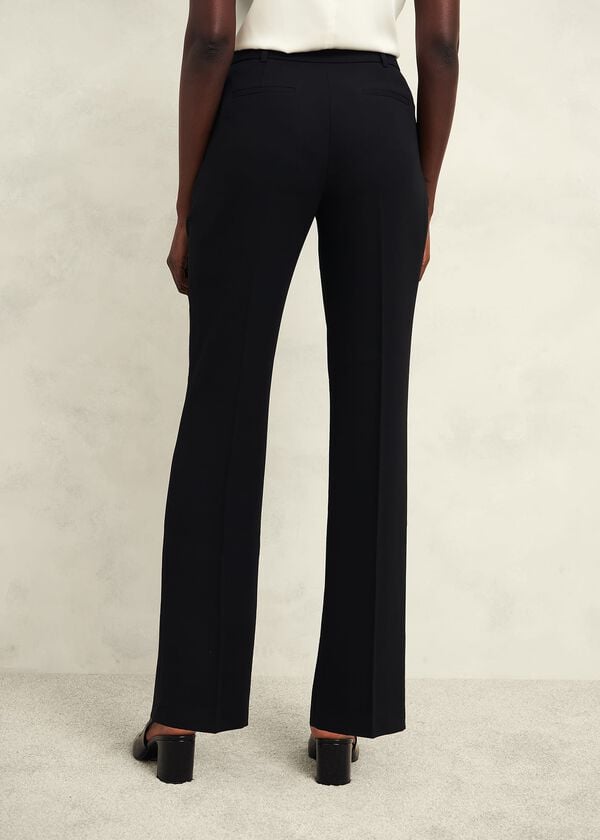 Hobbs Petite Maya Straight Trousers Black