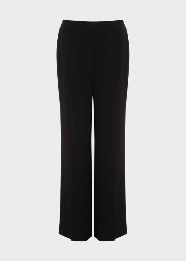 Hobbs Petite Mel Straight Trousers Black