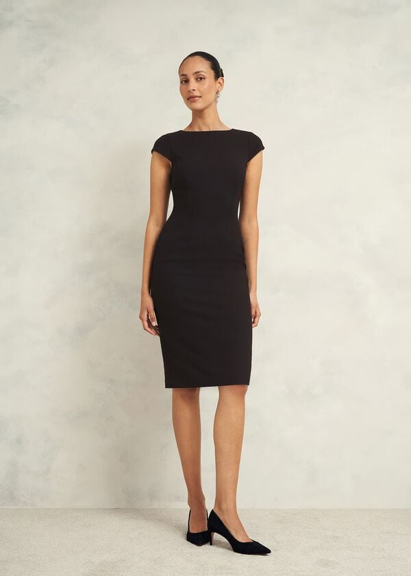hobbs Petite Mia Dress Black