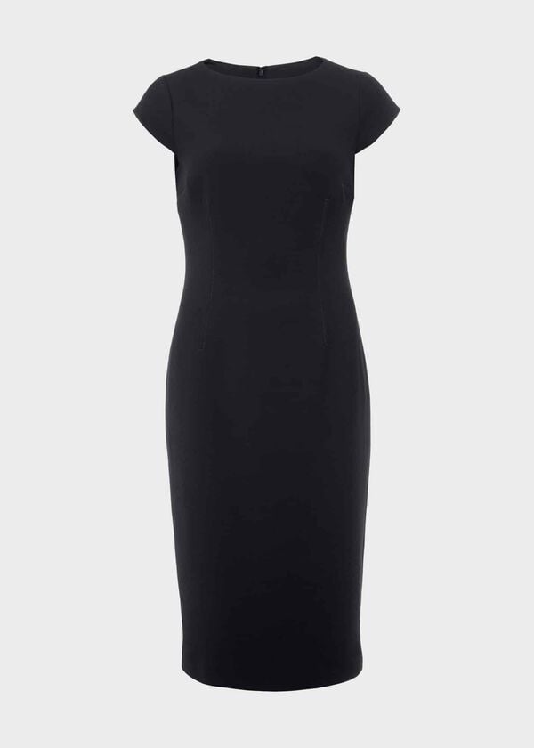 Hobbs Petite Mia Dress Navy