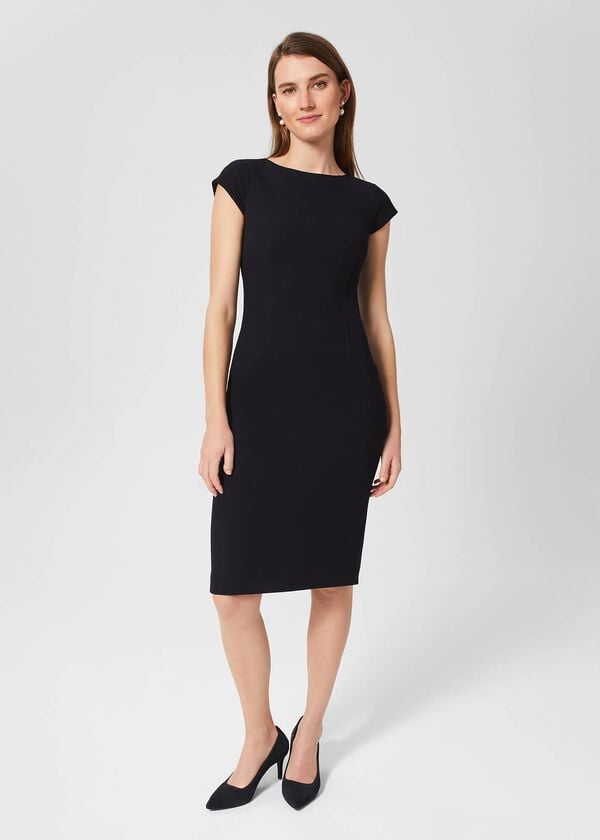 hobbs Petite Mia Dress Navy
