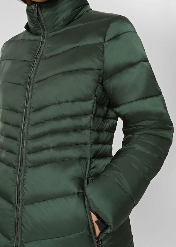 Hobbs Petite Nessie Puffer Rich Sage Green