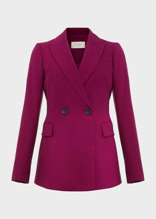 Hobbs Petite Nola Jacket Bramble Purple