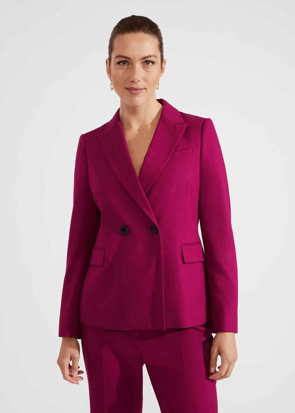 Hobbs Petite Nola Jacket Bramble Purple