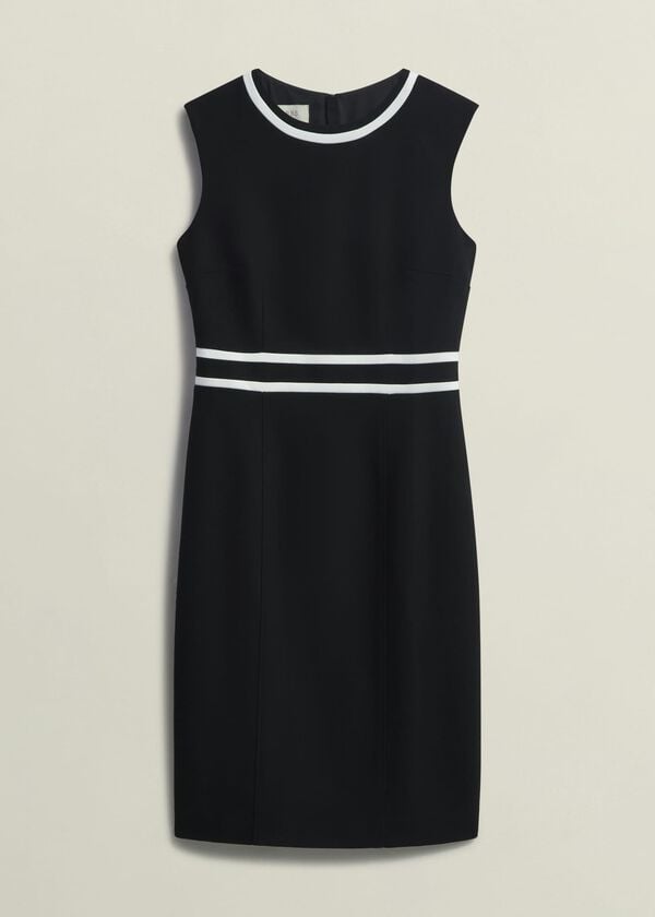 Hobbs Petite Nory Dress Black Ivory