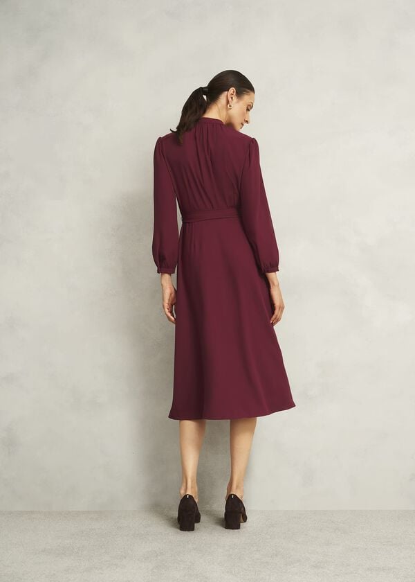 Hobbs Petite Peony Dress Beryl Red