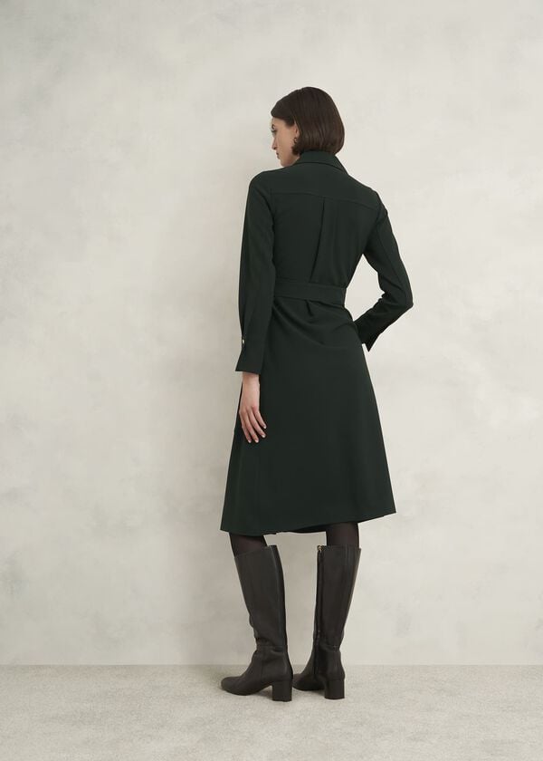 Hobbs Petite Pricilla Dress Rich Green