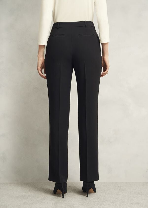 Hobbs Petite Rae Straight Trousers Black