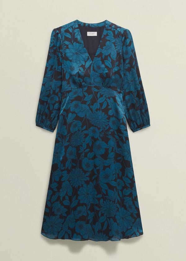Hobbs Petite Romina Dress Black Kyanite