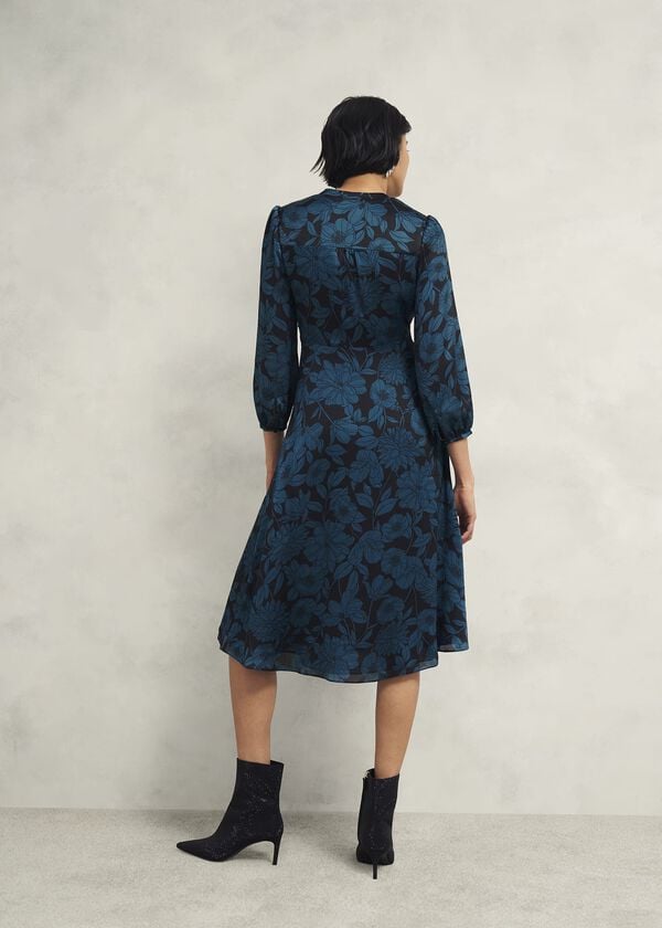 Hobbs Petite Romina Dress Black Kyanite