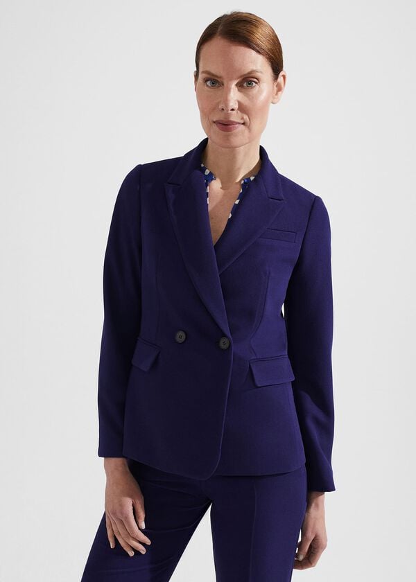 Hobbs Petite Romy Jacket Rich Navy Blue