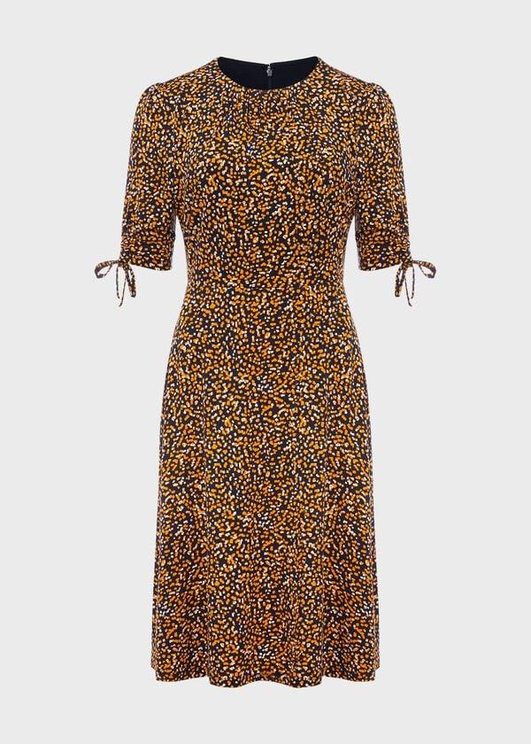 Hobbs Petite Samantha Dress Navy Multi
